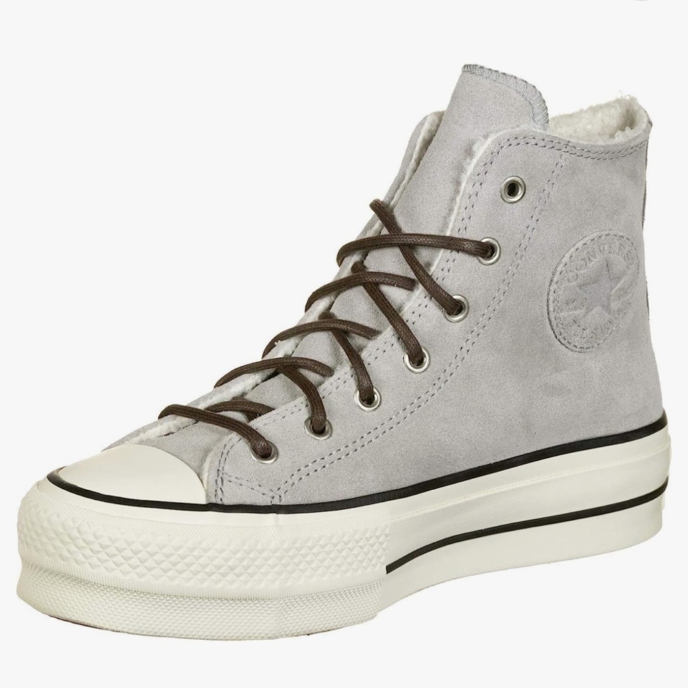 Converse Womens Sherpa Chuck Taylor All Star Platform High Top Sneakers